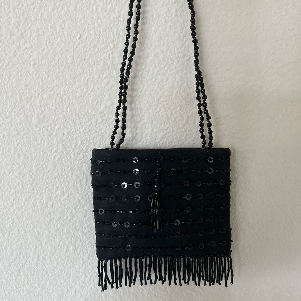 Tiny sequenced and beaded Ann Taylor LOFT mini bag